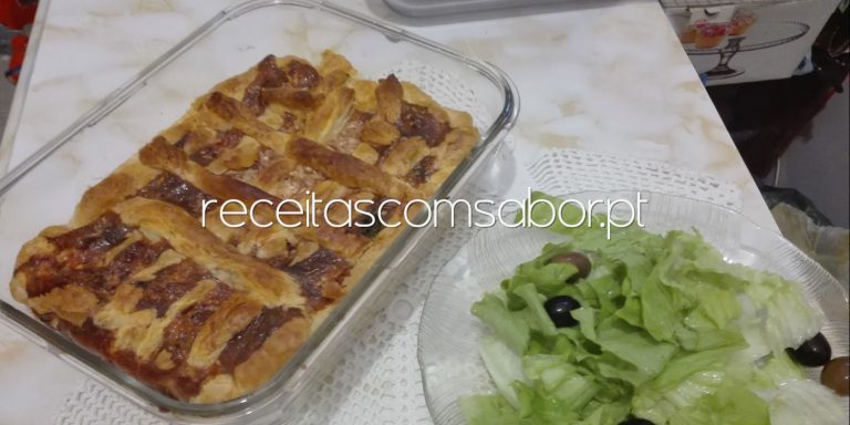 Folhado de farinheira e espinafres