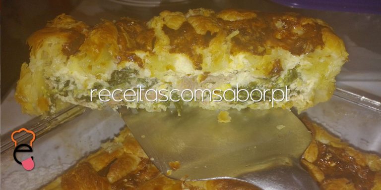 Folhado de farinheira e espinafres